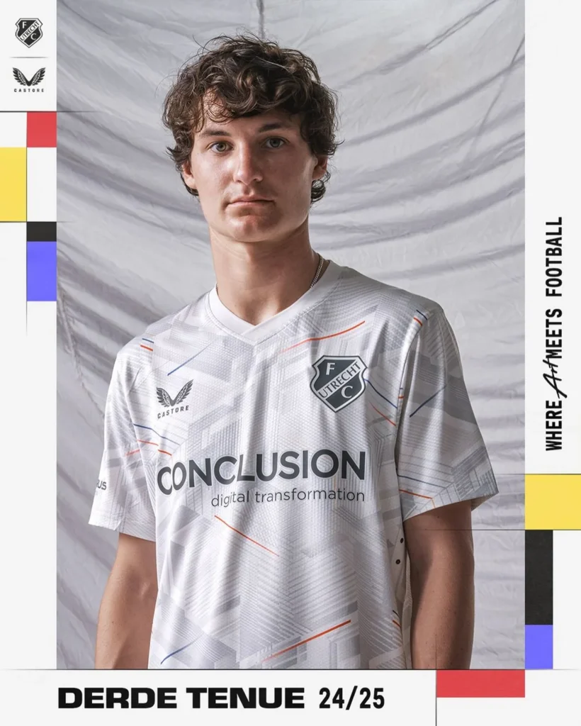 Tercera camiseta del FC Utrecht 2024-2025: homenaje a los artistas de la ciudad