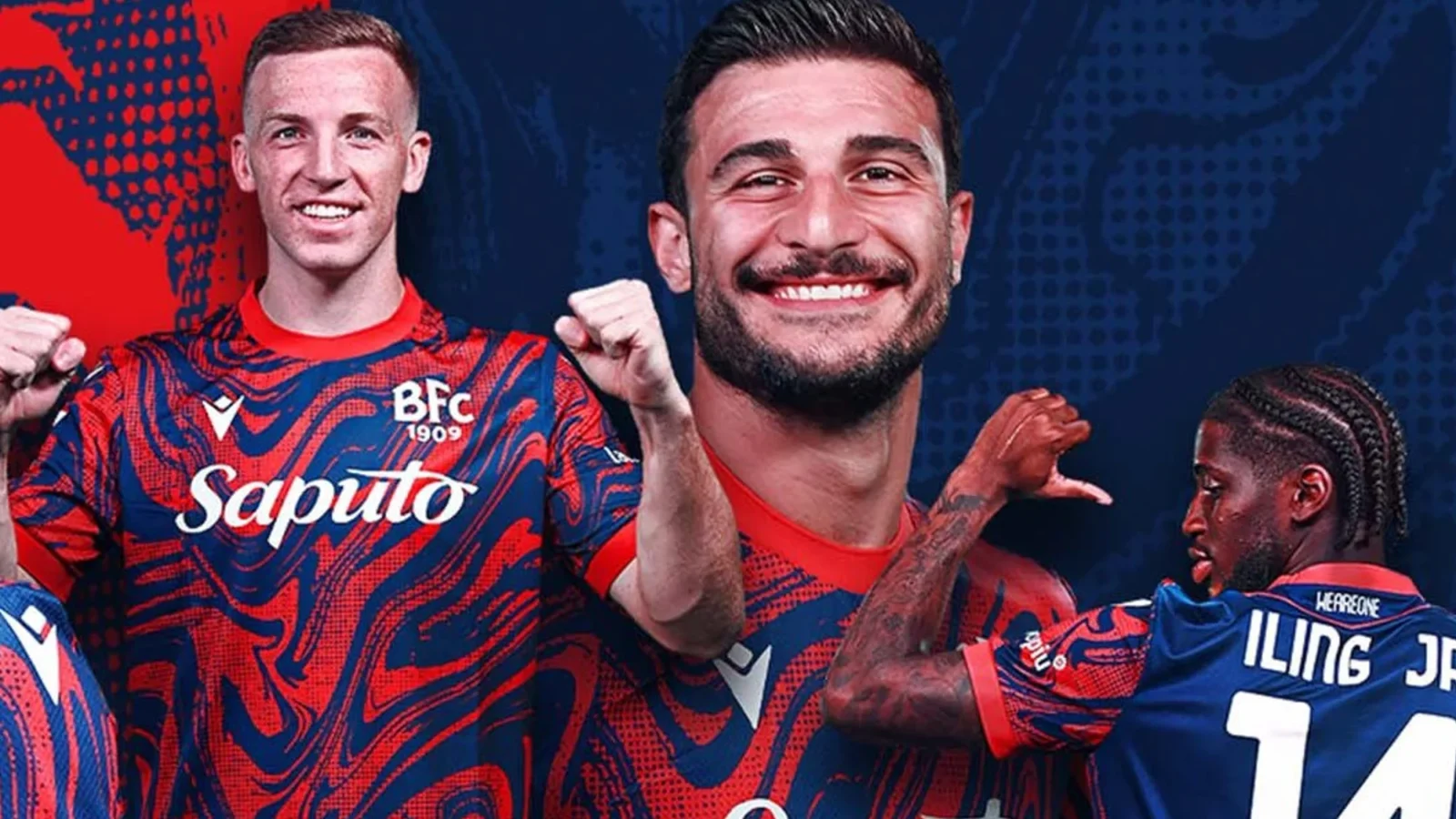 Tercera camiseta del Bologna 2024-2025 inspirada en el arte moderno