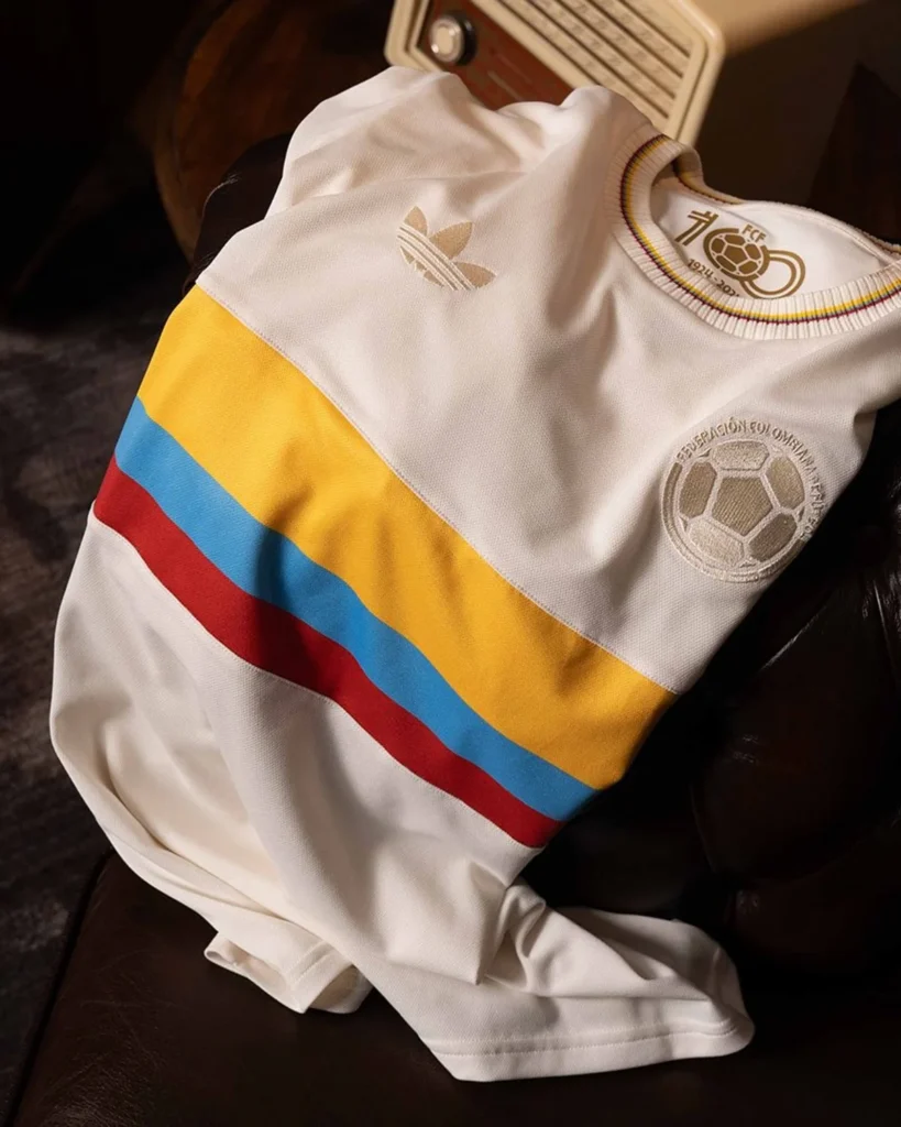 adidas lanza la camiseta del centenario de la federación colombiana de fútbol