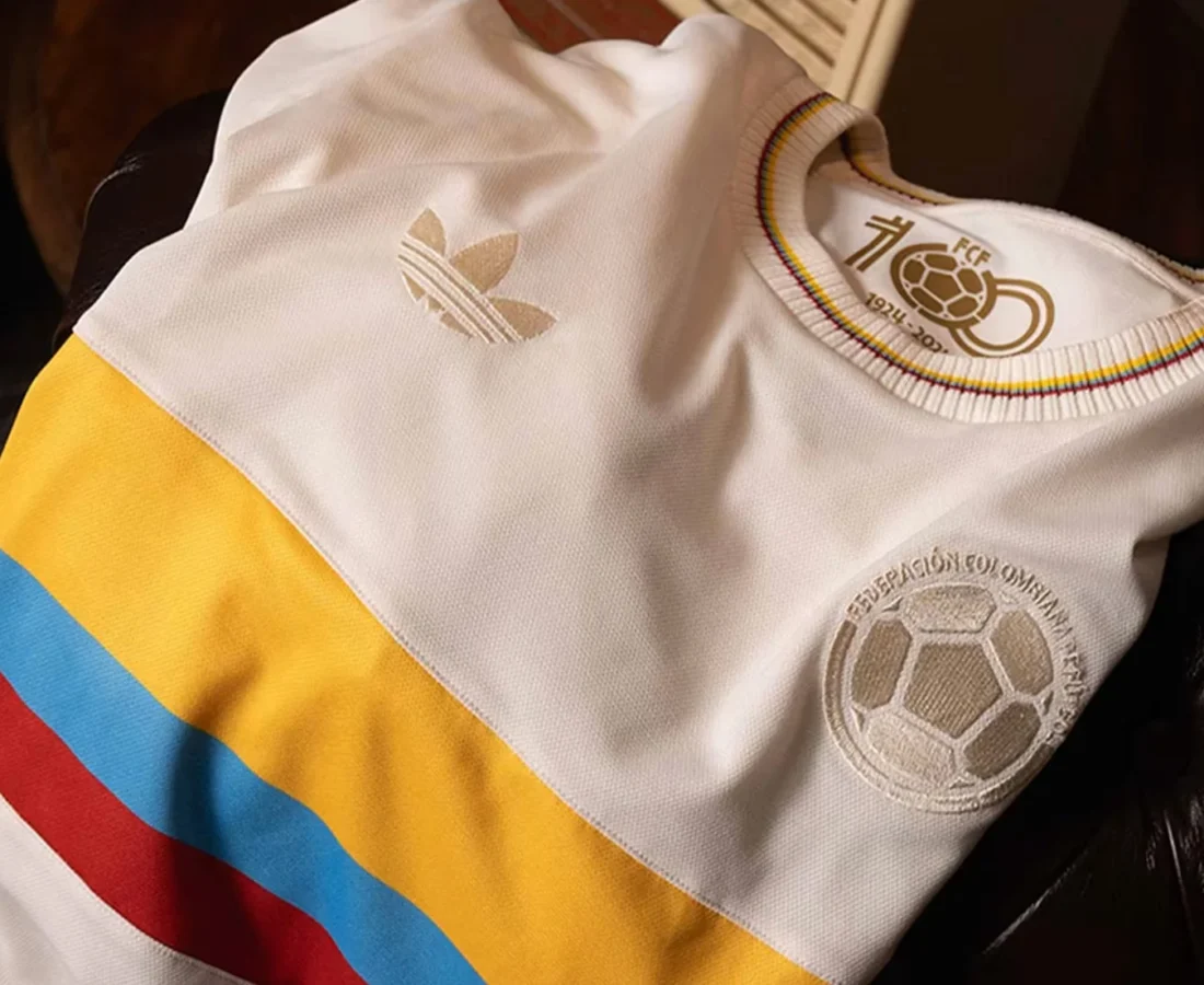 adidas lanza la camiseta del centenario de la federación colombiana de fútbol