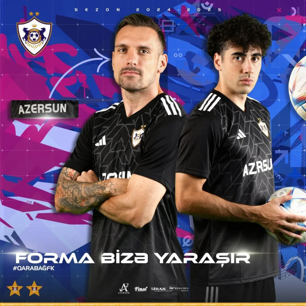Así son las camisetas del FC Qarabağ 2024-2025 de adidas