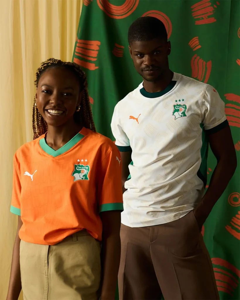 Las camisetas de Costa de Marfil para la Copa Africana 2025 muestran los colmillos del elefante