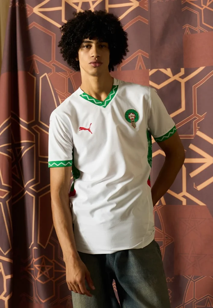 Marruecos presenta su camiseta visitante 2025, inspirada en las alfombras marroquíes