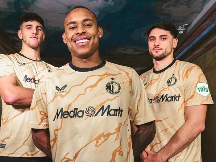Feyenoord presenta su cuarta camiseta 2024-2025, un homenaje dorado al túnel de vestuarios de De Kuip