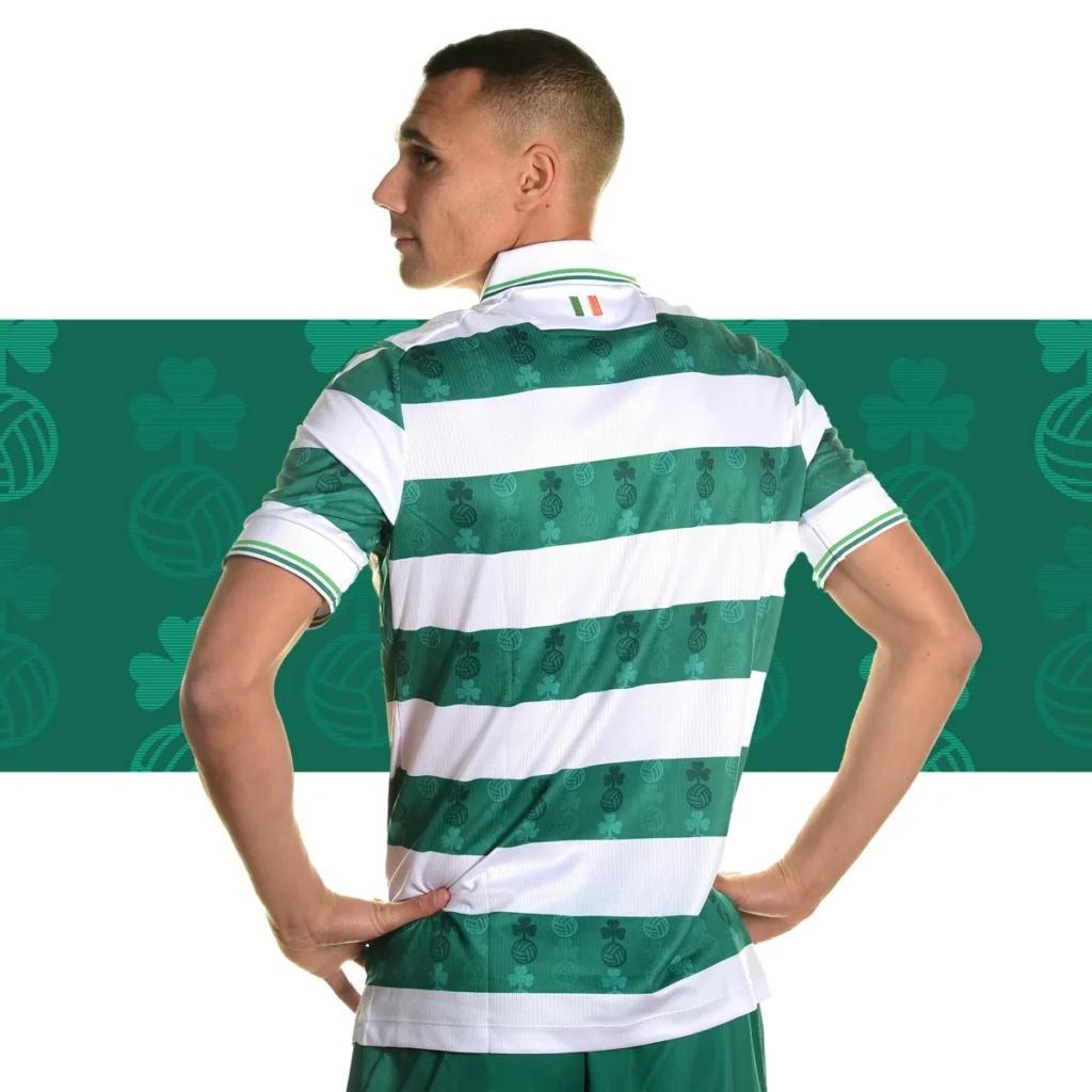 Shamrock Rovers estrena camisetas 2025 de Macron con el trébol como seña de identidad