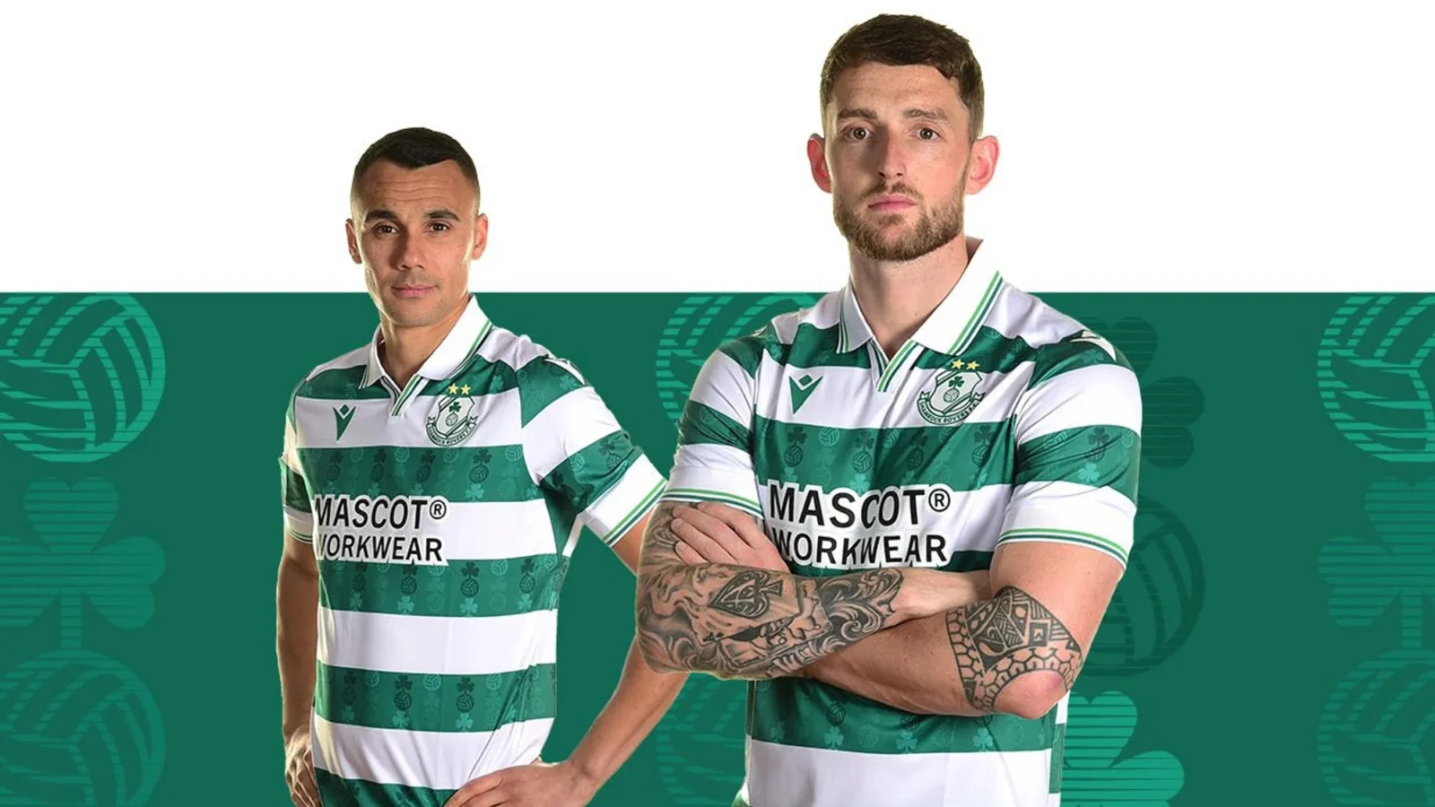 Shamrock Rovers estrena camisetas 2025 de Macron con el trébol como seña de identidad