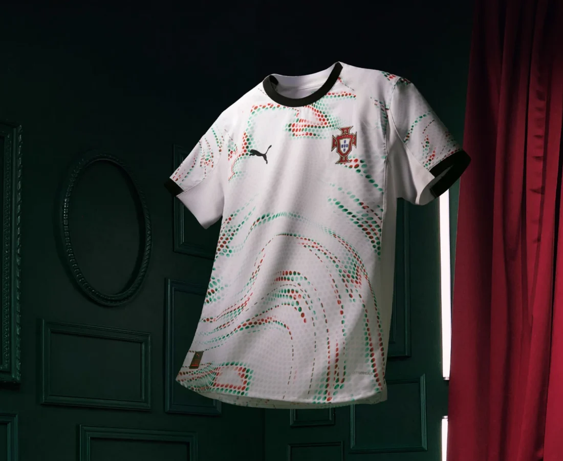 Portugal presenta su camiseta suplente 2025-2026, con olas inspiradas en los colores nacionales