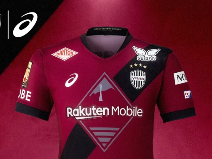 Las camisetas del Vissel Kobe 2025 de Asics: granate, franja negra y 30 años de historia