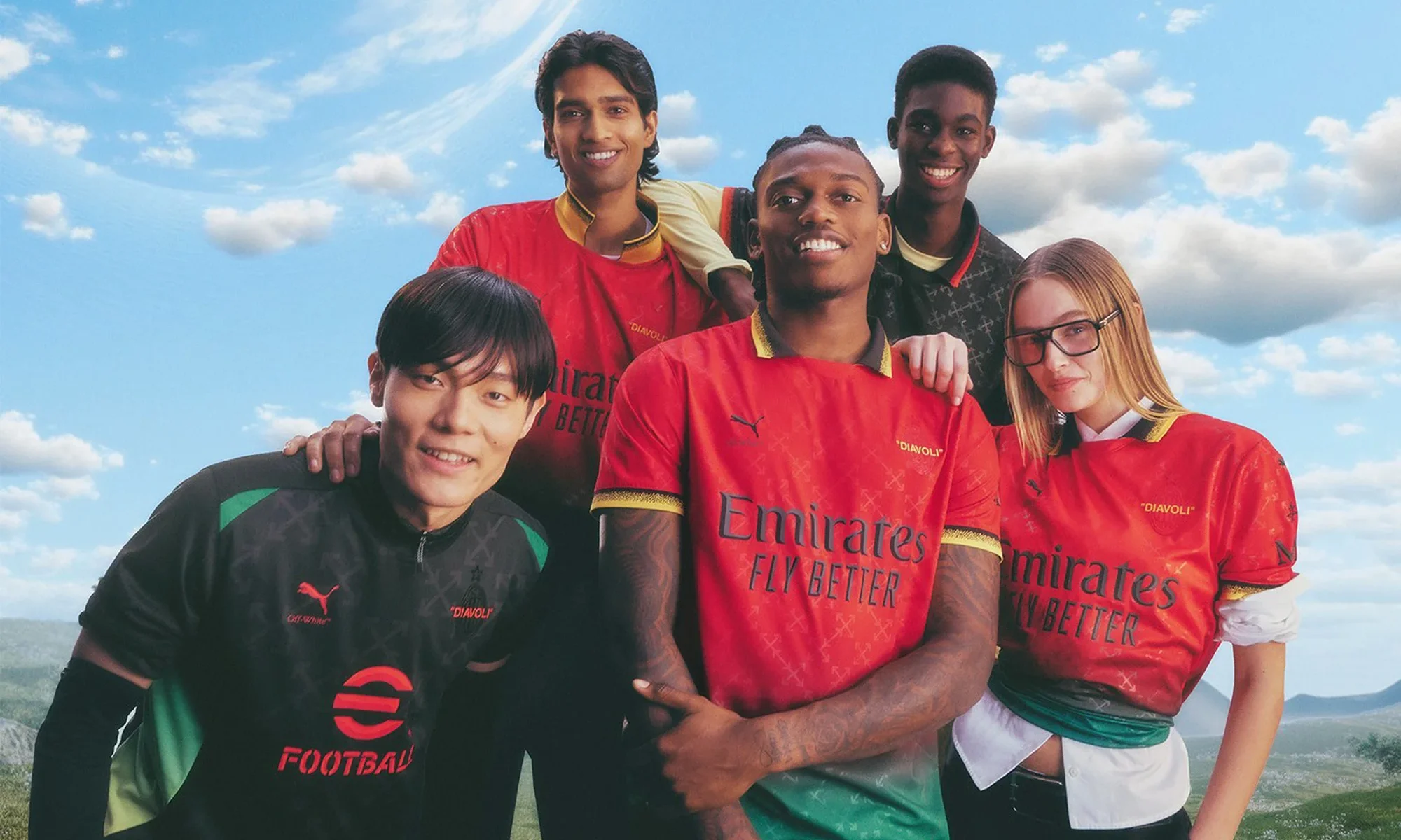 La cuarta camiseta del AC Milan x Off-White 2025 es una invitación a soñar