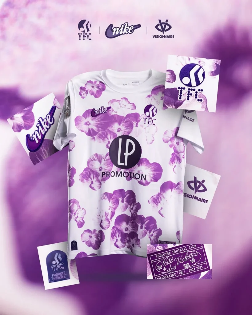 Toulouse FC 2024-2025: la tercera camiseta, con violetas, es la gran protagonista