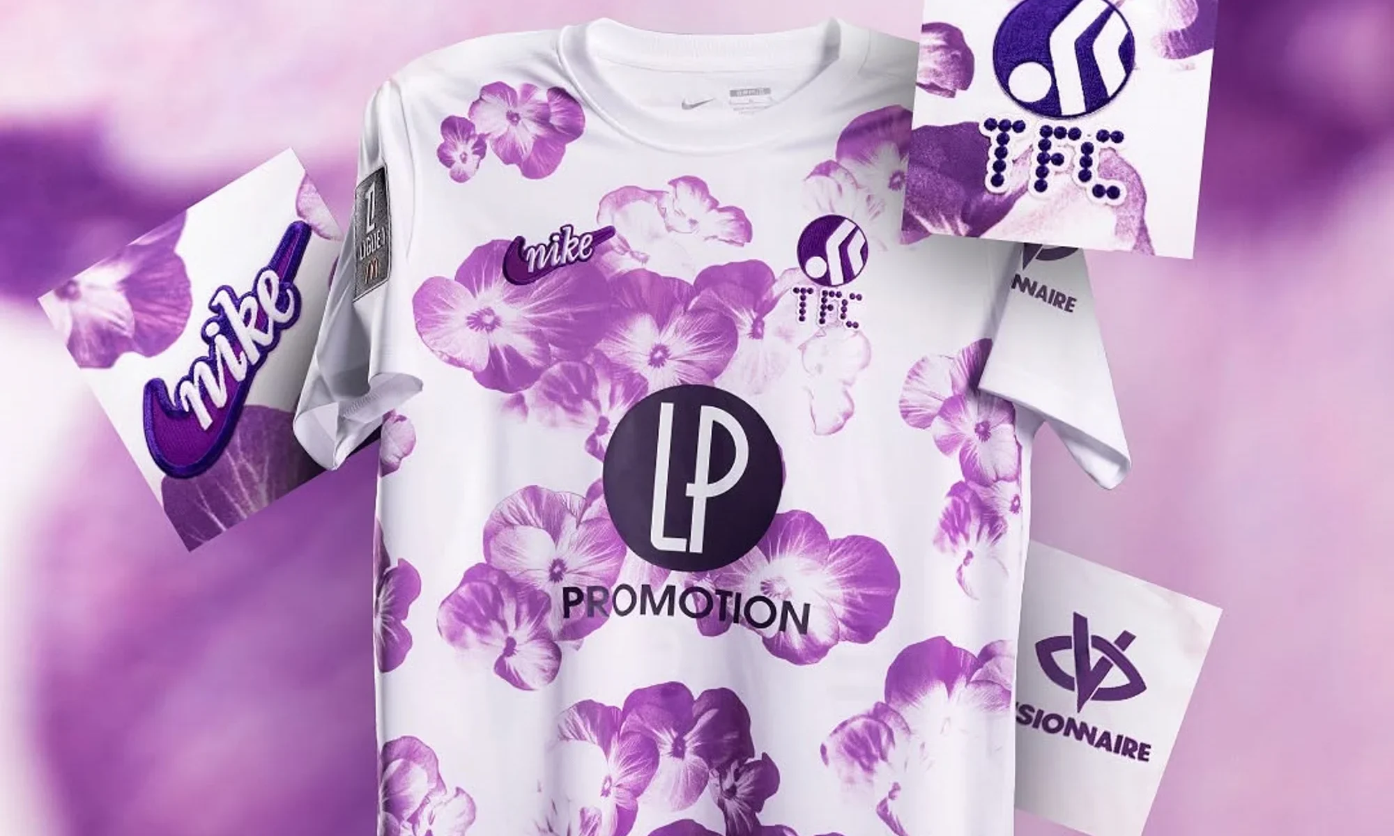 Toulouse FC 2024-2025: la tercera camiseta, con violetas, es la gran protagonista