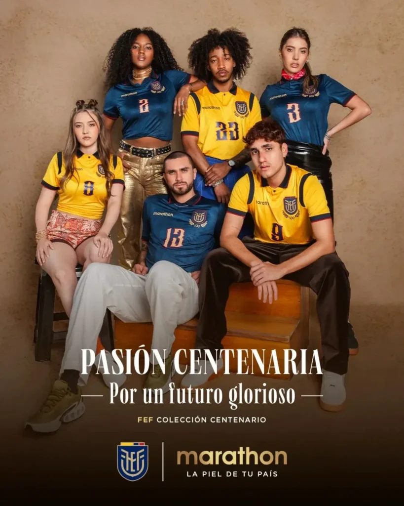 Ecuador celebra el centenario de su federación con camisetas especiales de Marathon