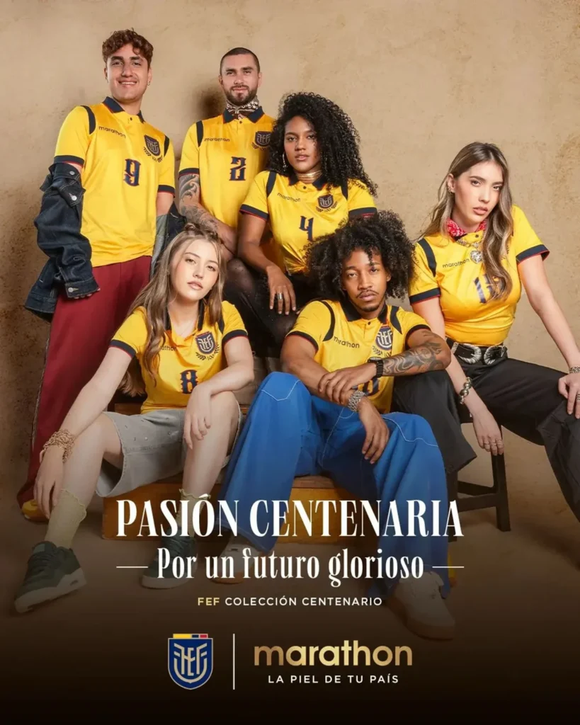 Ecuador celebra el centenario de su federación con camisetas especiales de Marathon
