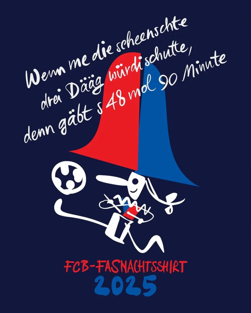 El FC Basilea estrena una camiseta de carnaval de Macron inspirada en los Schnitzelbängg
