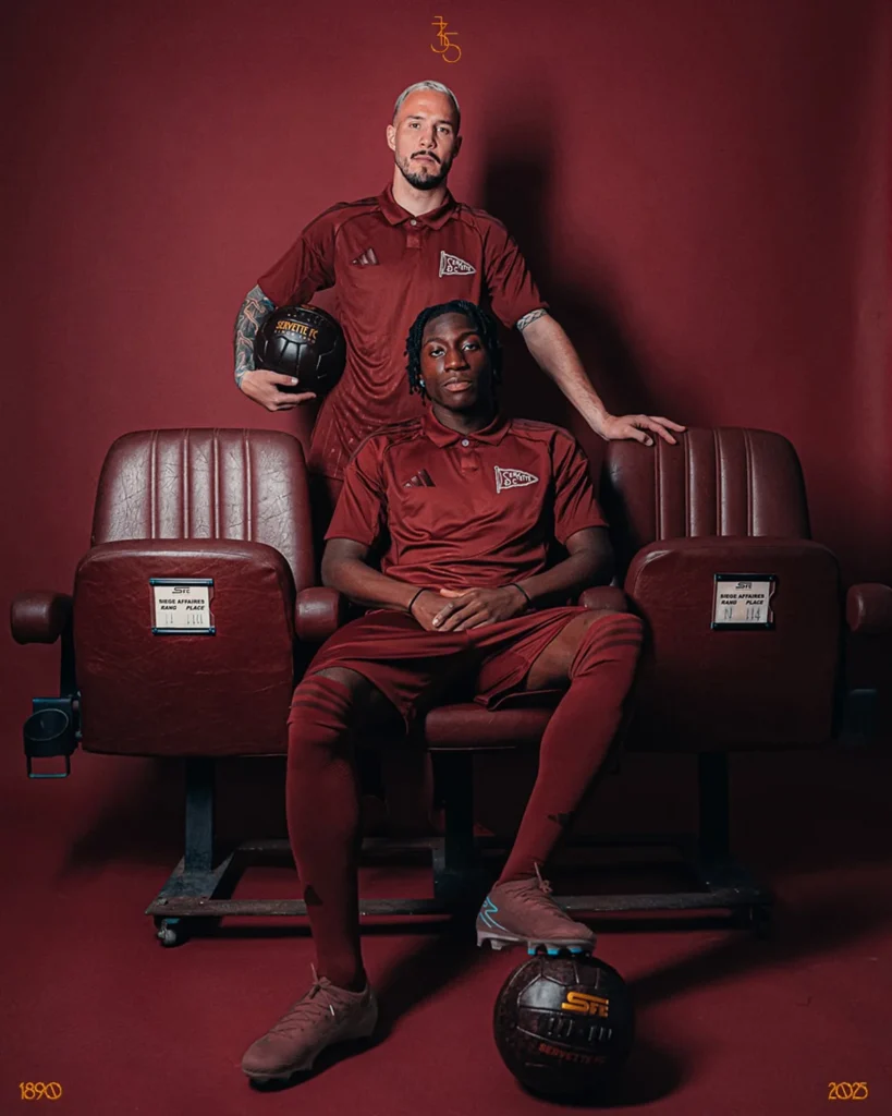 Servette FC celebra sus 135 años con una camiseta granate de adidas inspirada en sus orígenes