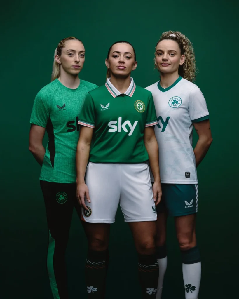 Así son las camisetas de la selección femenina de Irlanda 2025-2026: «The Rise never stops»