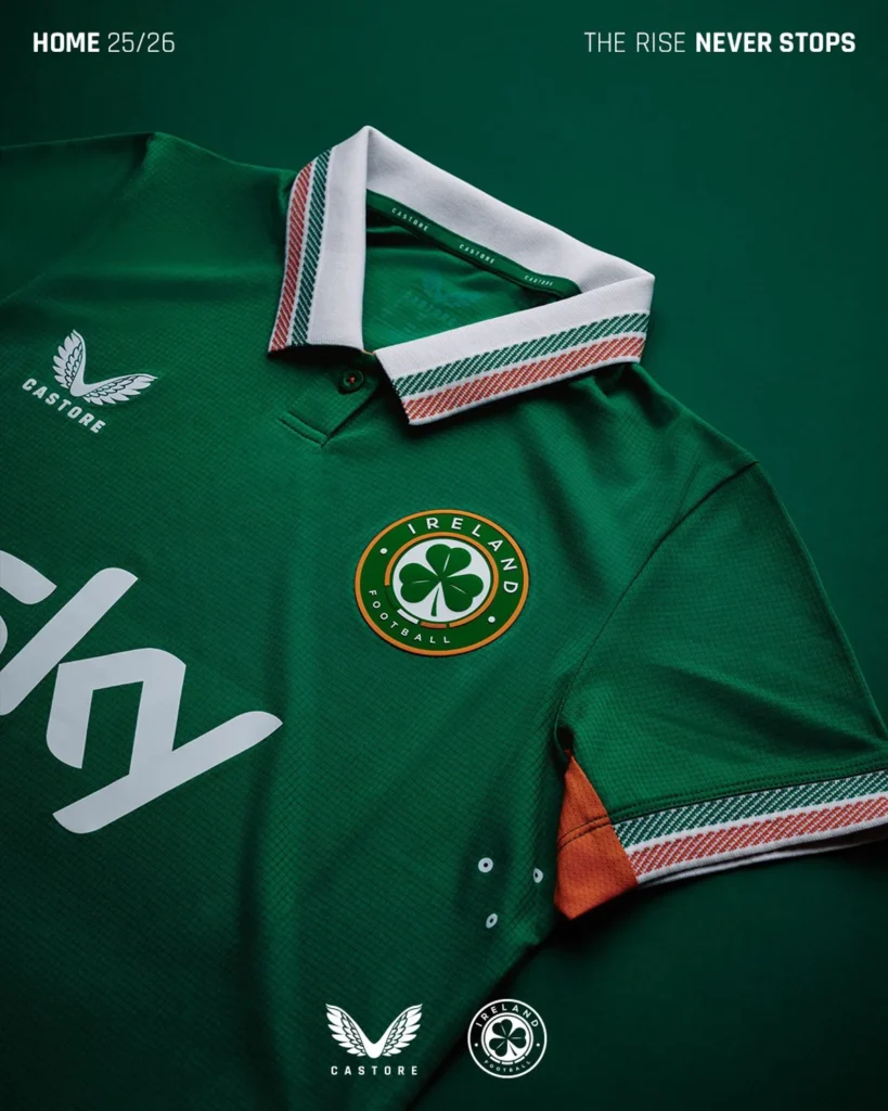 Así son las camisetas de la selección femenina de Irlanda 2025-2026: «The Rise never stops»