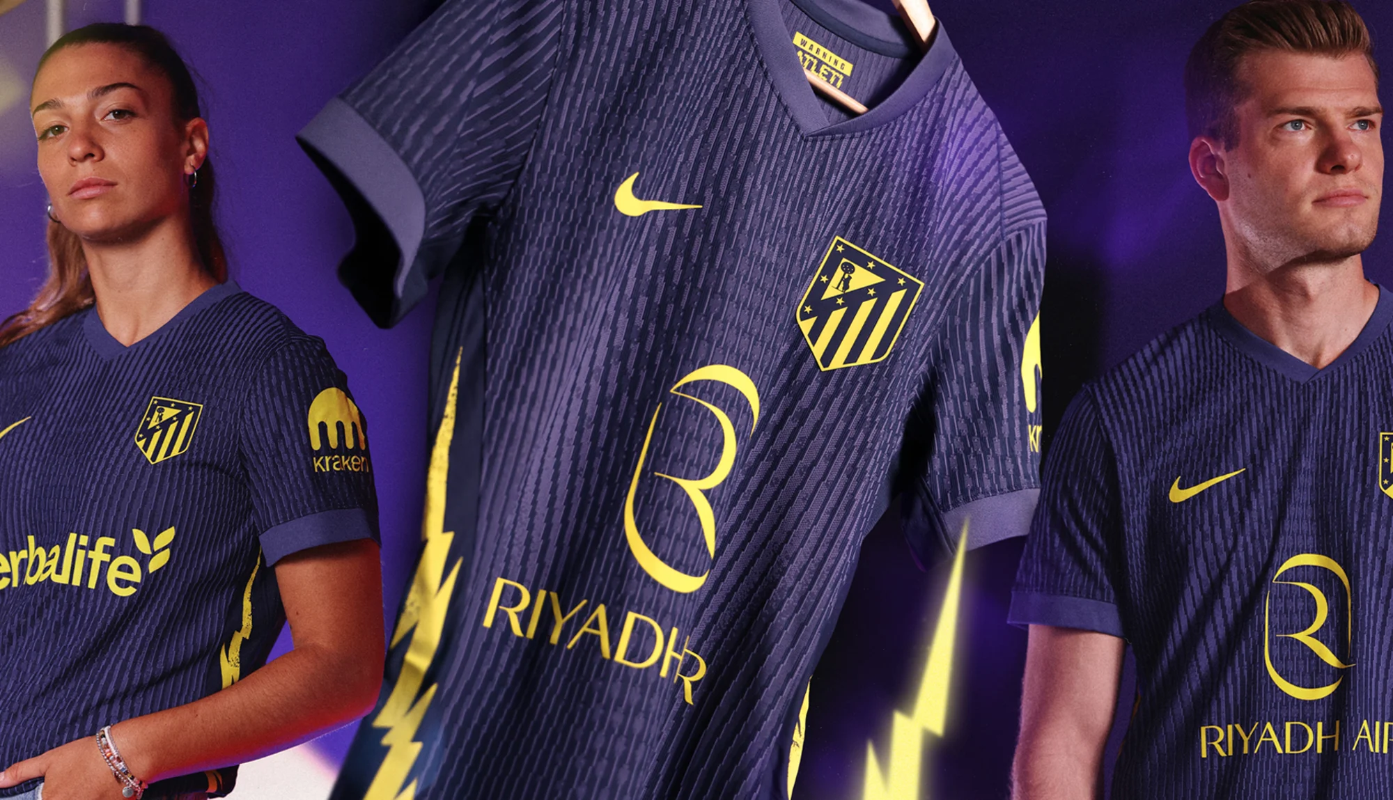 La camiseta visitante del Atlético de Madrid 2025-2026 se inspira en un tema de AC/DC