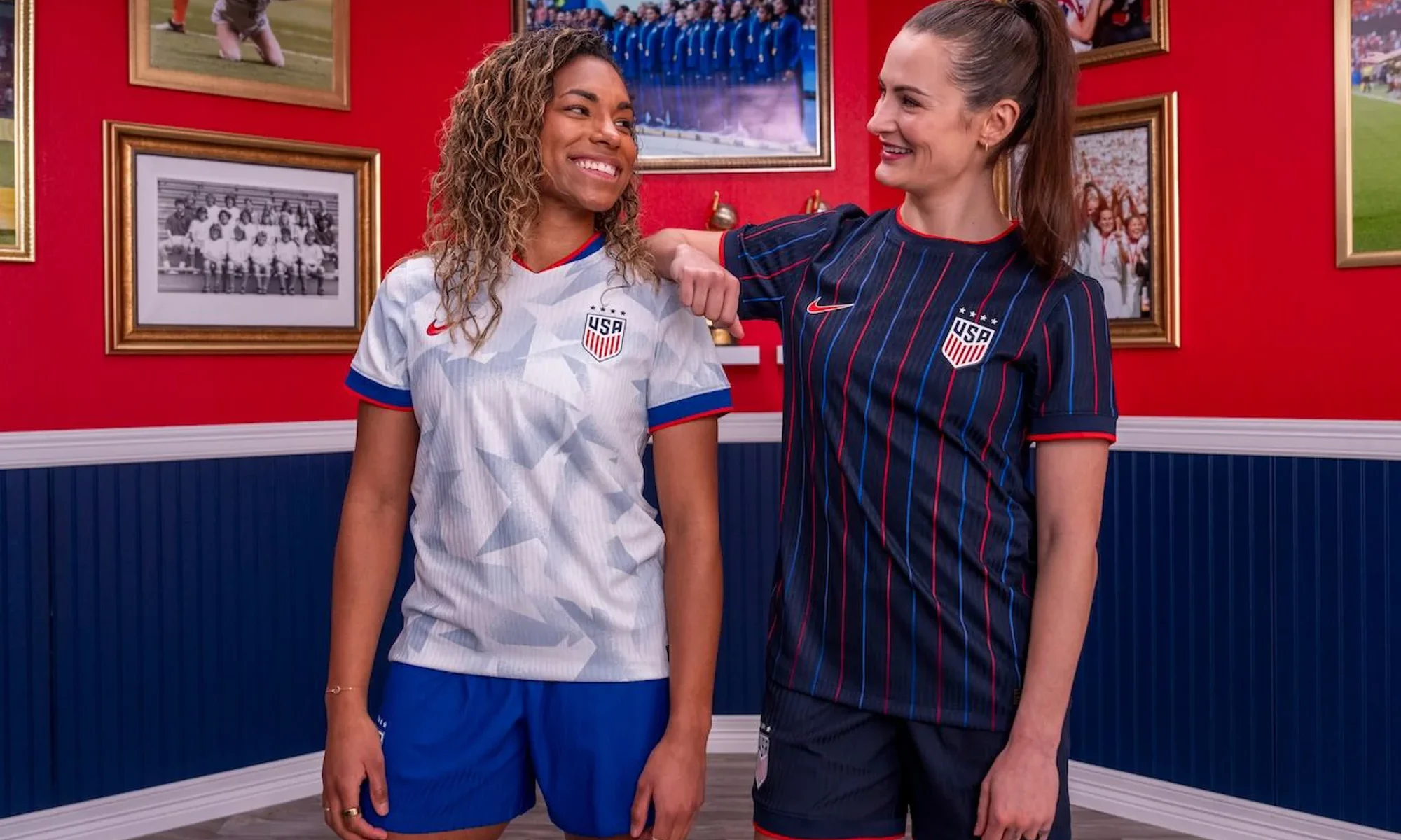 Las camisetas de Estados Unidos femenino 2025-2026 celebran 40 años de fútbol femenino