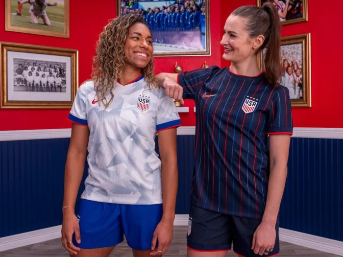 Las camisetas de Estados Unidos femenino 2025-2026 celebran 40 años de fútbol femenino
