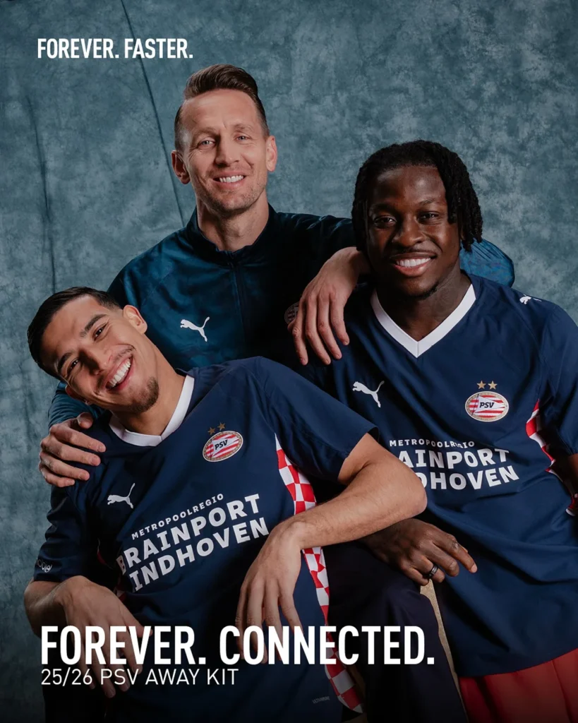 Camiseta suplente del PSV 2025-2026: inspirada en la bandera de Brabante