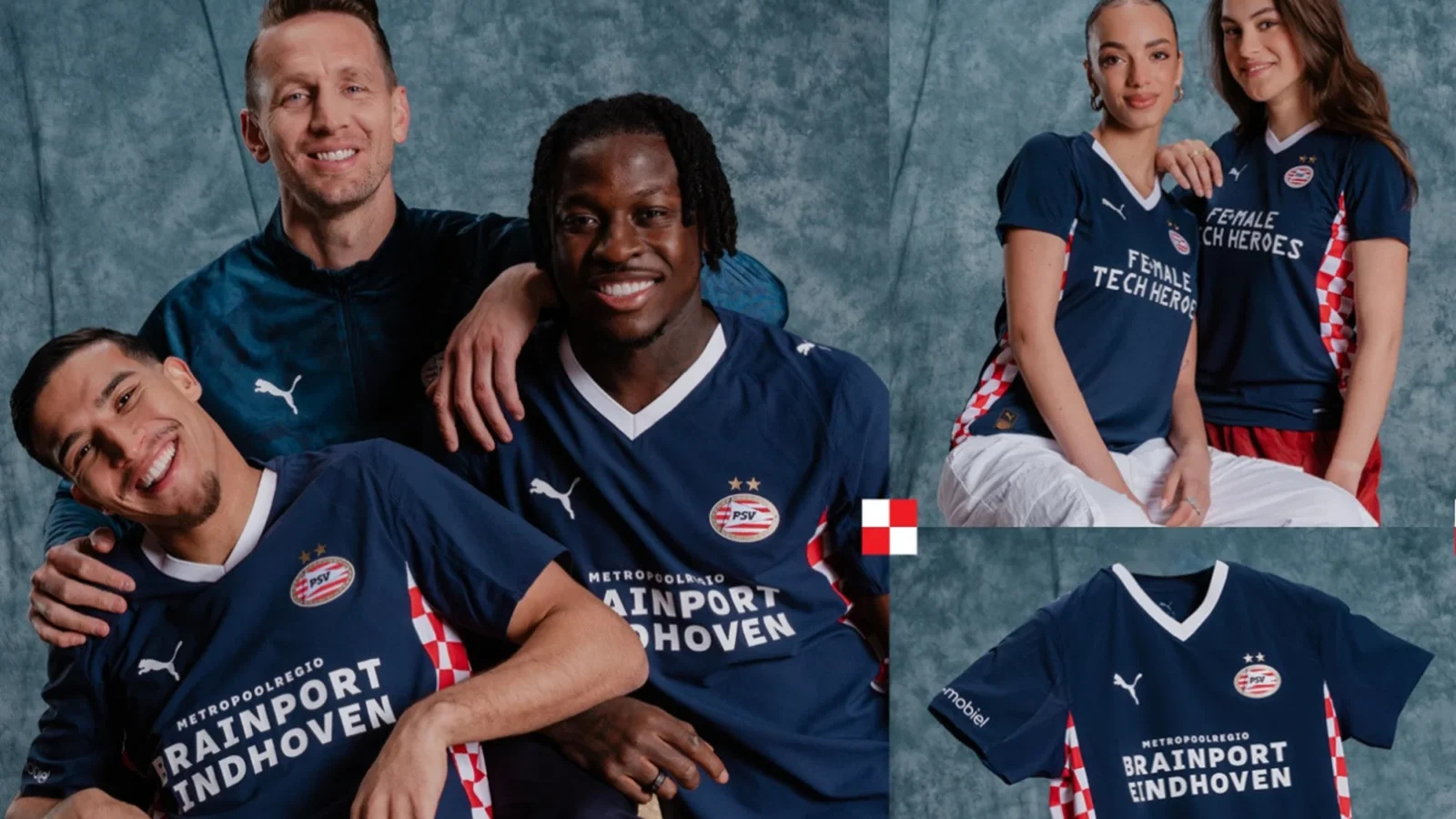 Camiseta suplente del PSV 2025-2026: inspirada en la bandera de Brabante