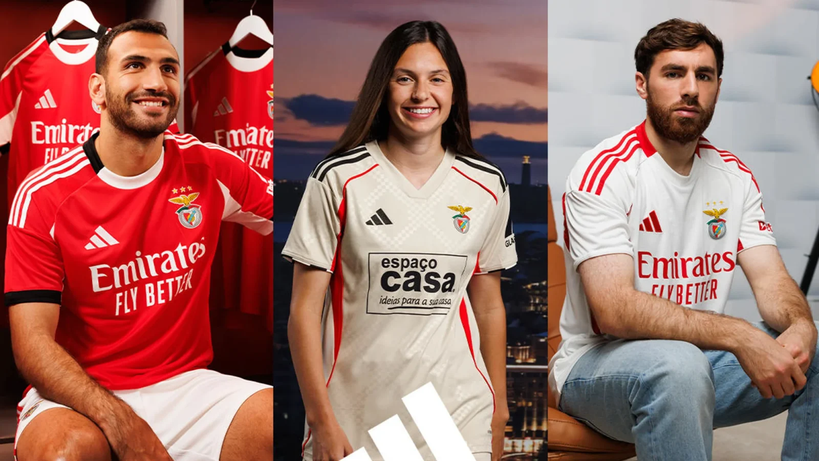 Benfica presenta sus camisetas 2025-2026 inspiradas en el ADN del club y el fútbol callejero