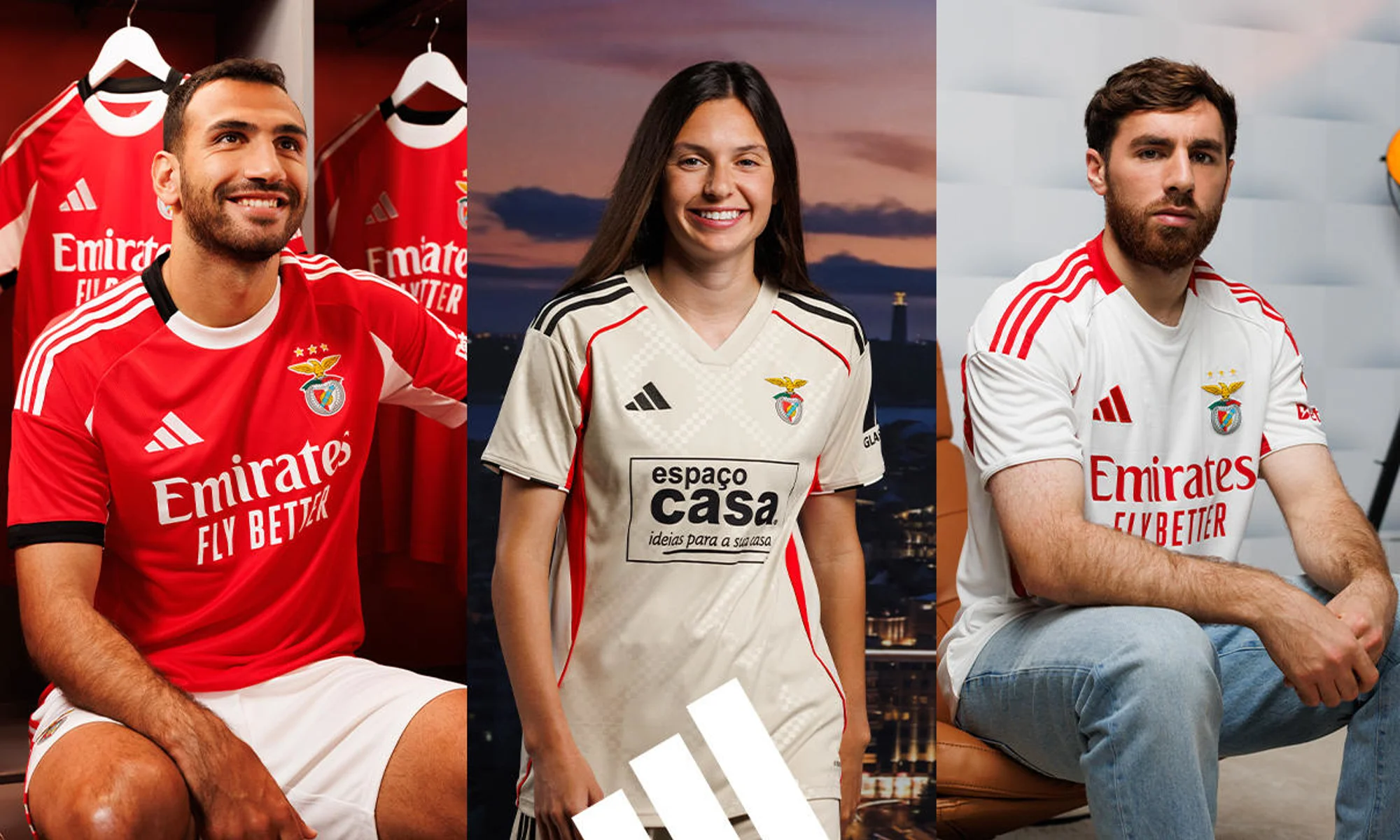 Benfica presenta sus camisetas 2025-2026 inspiradas en el ADN del club y el fútbol callejero