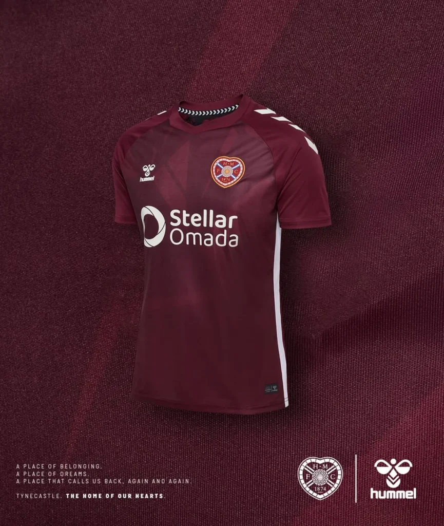 Estas son las camisetas del Heart of Midlothian 2025-2026 de Hummel