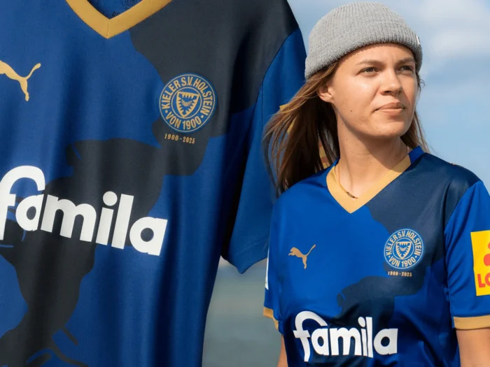 Holstein Kiel celebra sus 125 años con camisetas 2025-2026 que dibujan el fiordo de Kiel