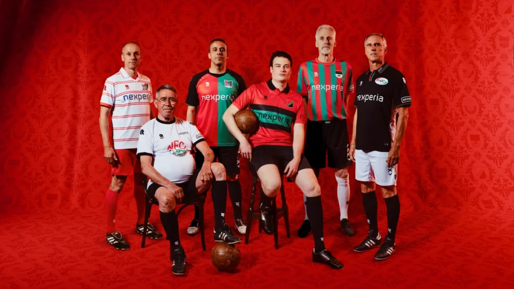Estas son las seis camisetas del N.E.C. Nijmegen 2025-2026: un viaje por 125 años de historia