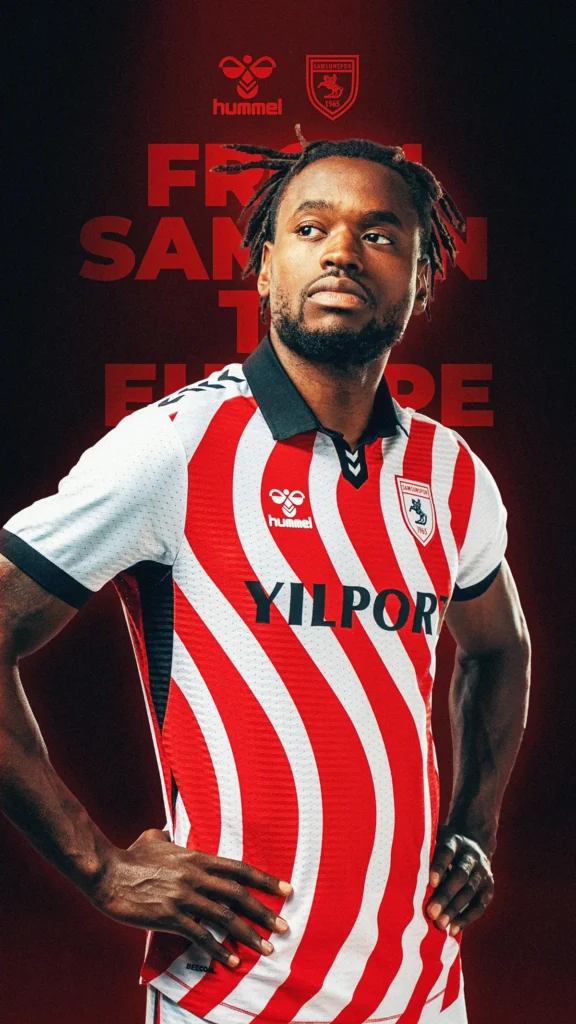 Samsunspor presenta sus camisetas 2025-2026 con olas rojas y blancas