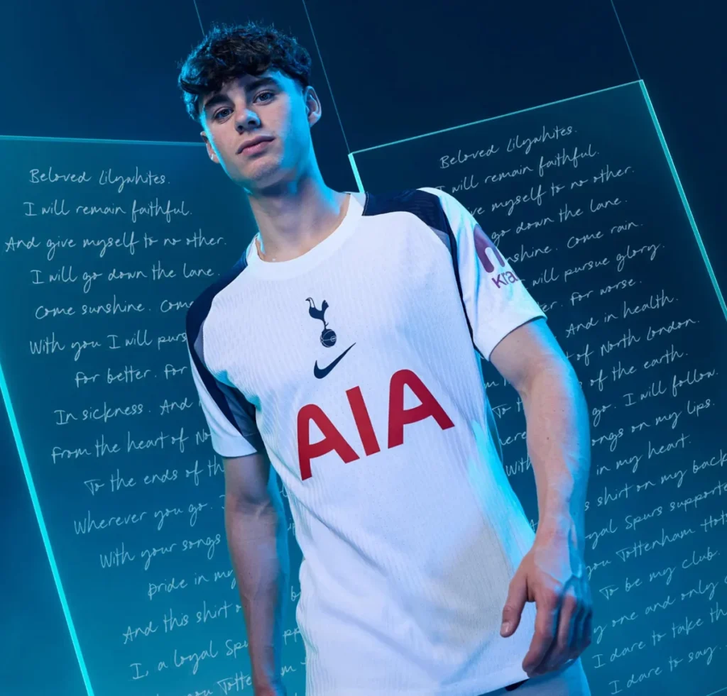 La camiseta local del Tottenham Hotspur 2025-2026 mira hacia el futuro