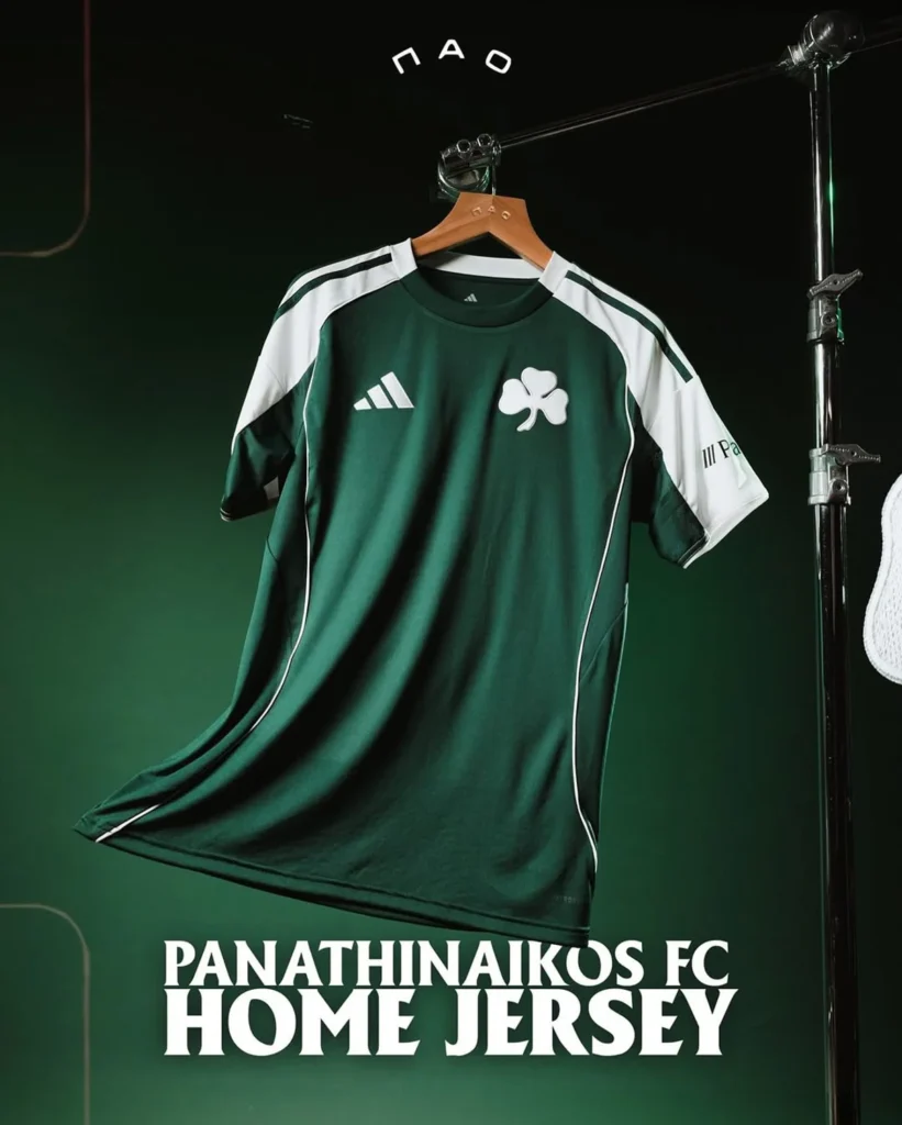 Panathinaikos presenta sus camisetas 2025-2026: verde clásico y una tercera inspirada en el arte urbano