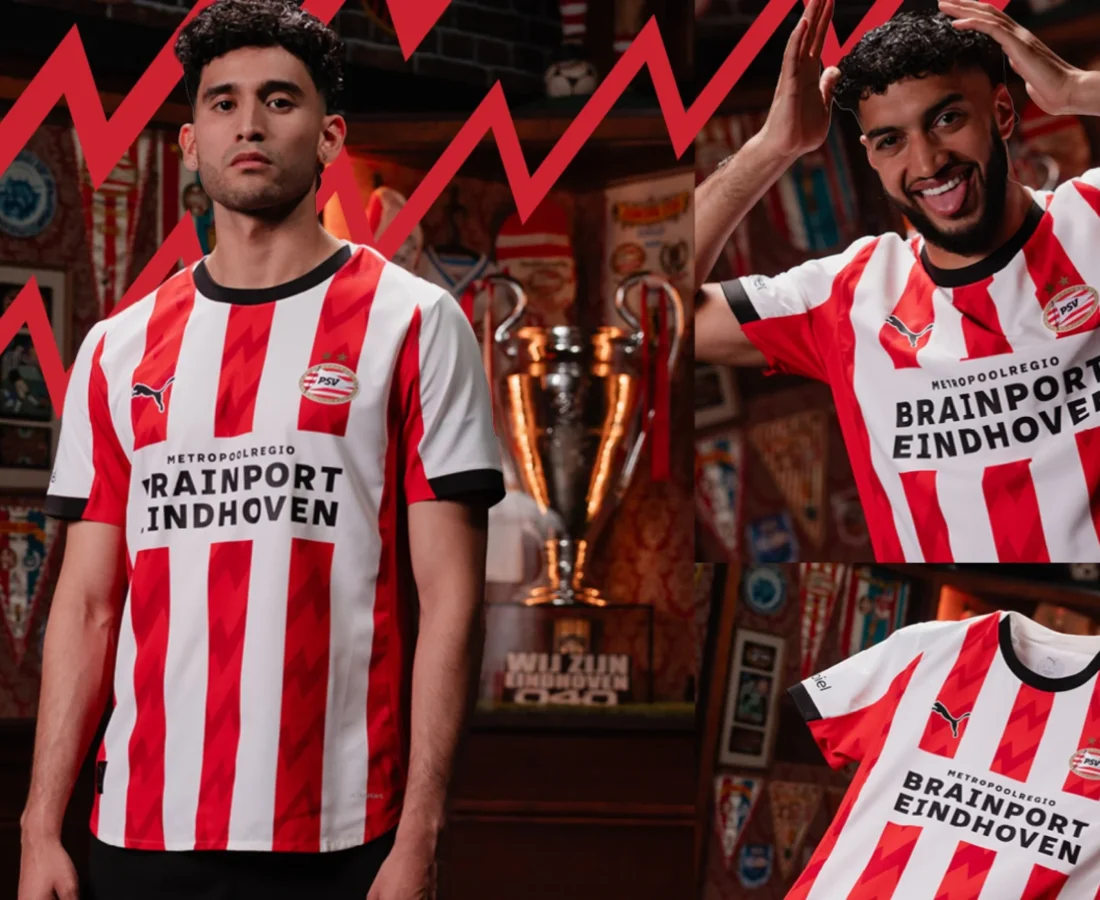 La camiseta local del PSV 2025-2026 irradia la energía de Eindhoven