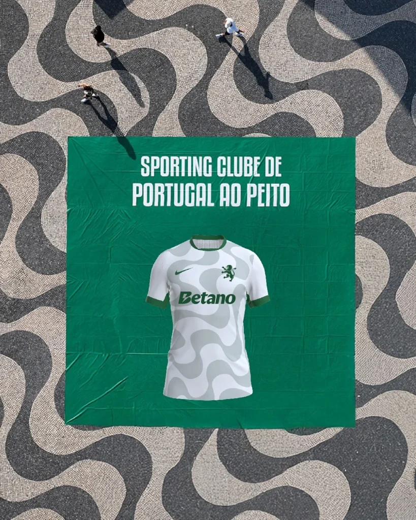 Así son las camisetas del Sporting de Portugal 2025-2026: homenaje al título 21 y a la calçada