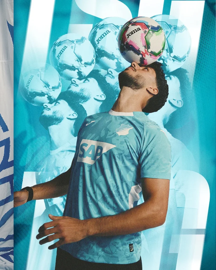 Así son las camisetas del TSG Hoffenheim 2025-2026 de Joma, con olas y la Südkurve