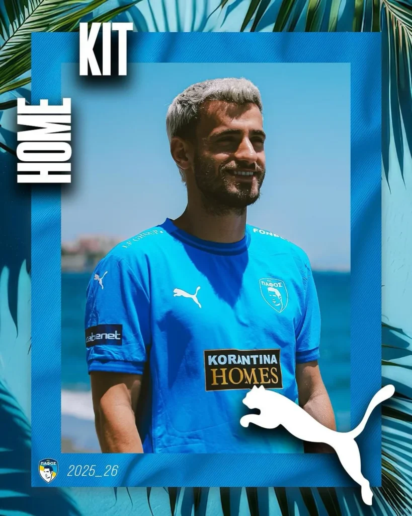 Así son las camisetas del Pafos FC 2025-2026 para su regreso a la Champions