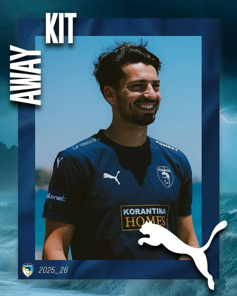 Así son las camisetas del Pafos FC 2025-2026 para su regreso a la Champions