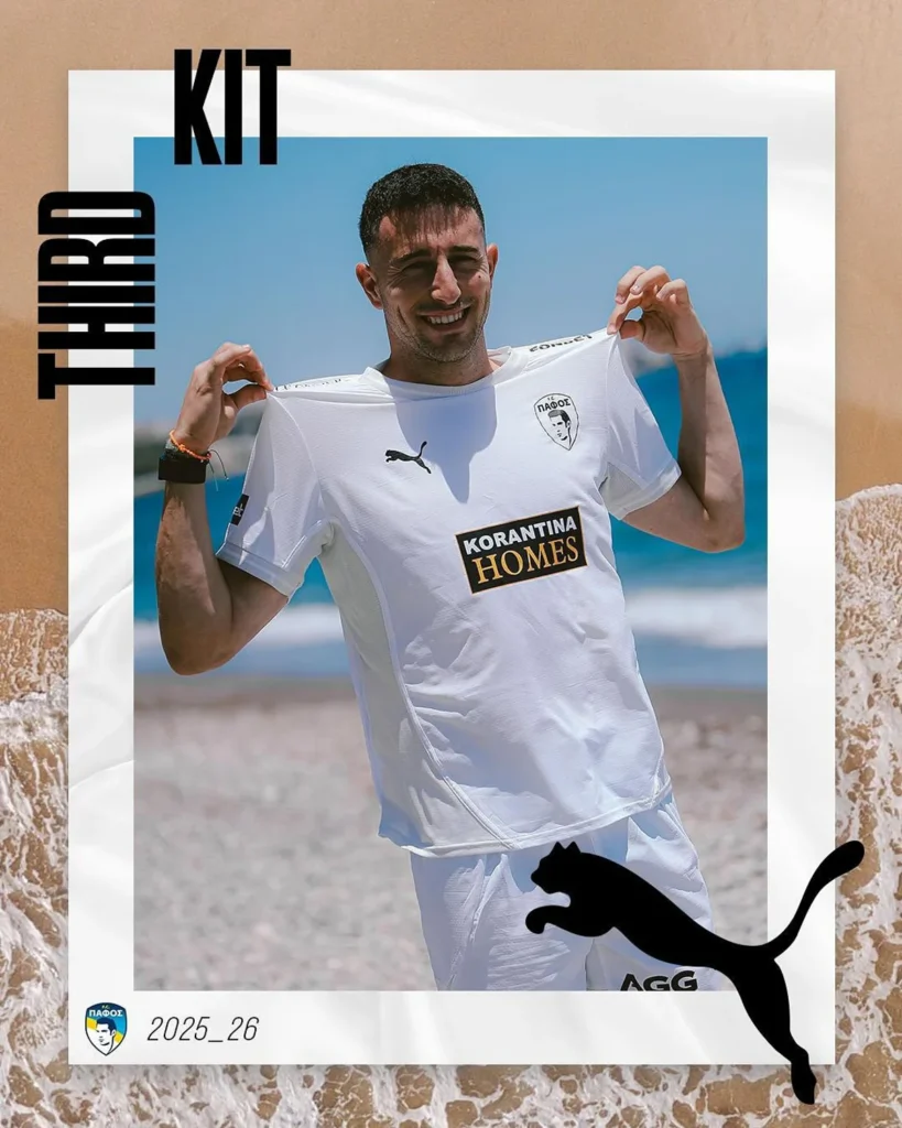 Así son las camisetas del Pafos FC 2025-2026 para su regreso a la Champions