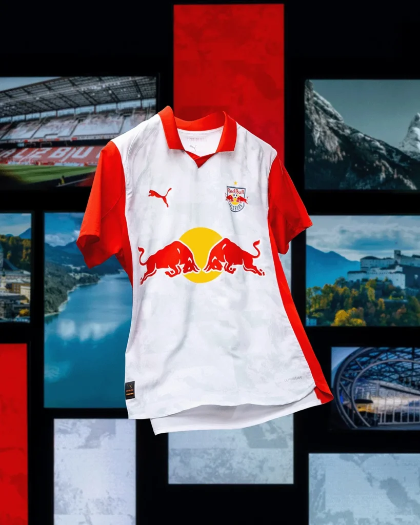 Red Bull Salzburg presenta sus camisetas 2025-2026 inspiradas en la ciudad, las banderas y la fortaleza de Hohensalzburg
