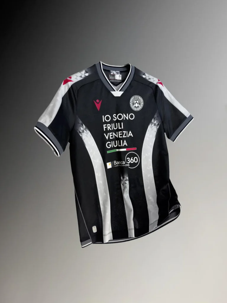 Udinese Calcio presenta sus camisetas 2025-2026, inspiradas en las de los años 90 y 2000