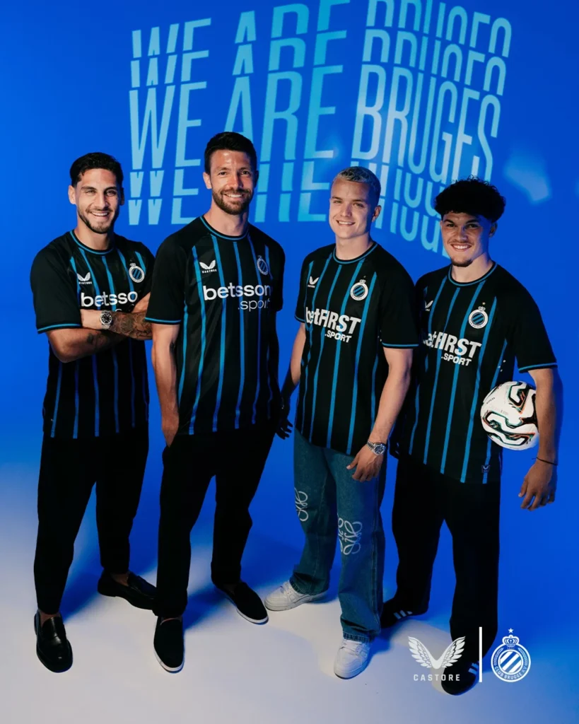 Estas son las camisetas del Club Brugge 2025-2026: negro por primera vez y homenaje a 2003-2004