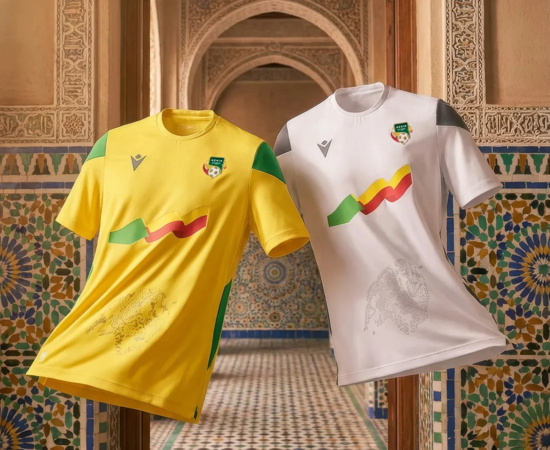 Benín presenta sus camisetas 2026-2027 con el leopardo como emblema