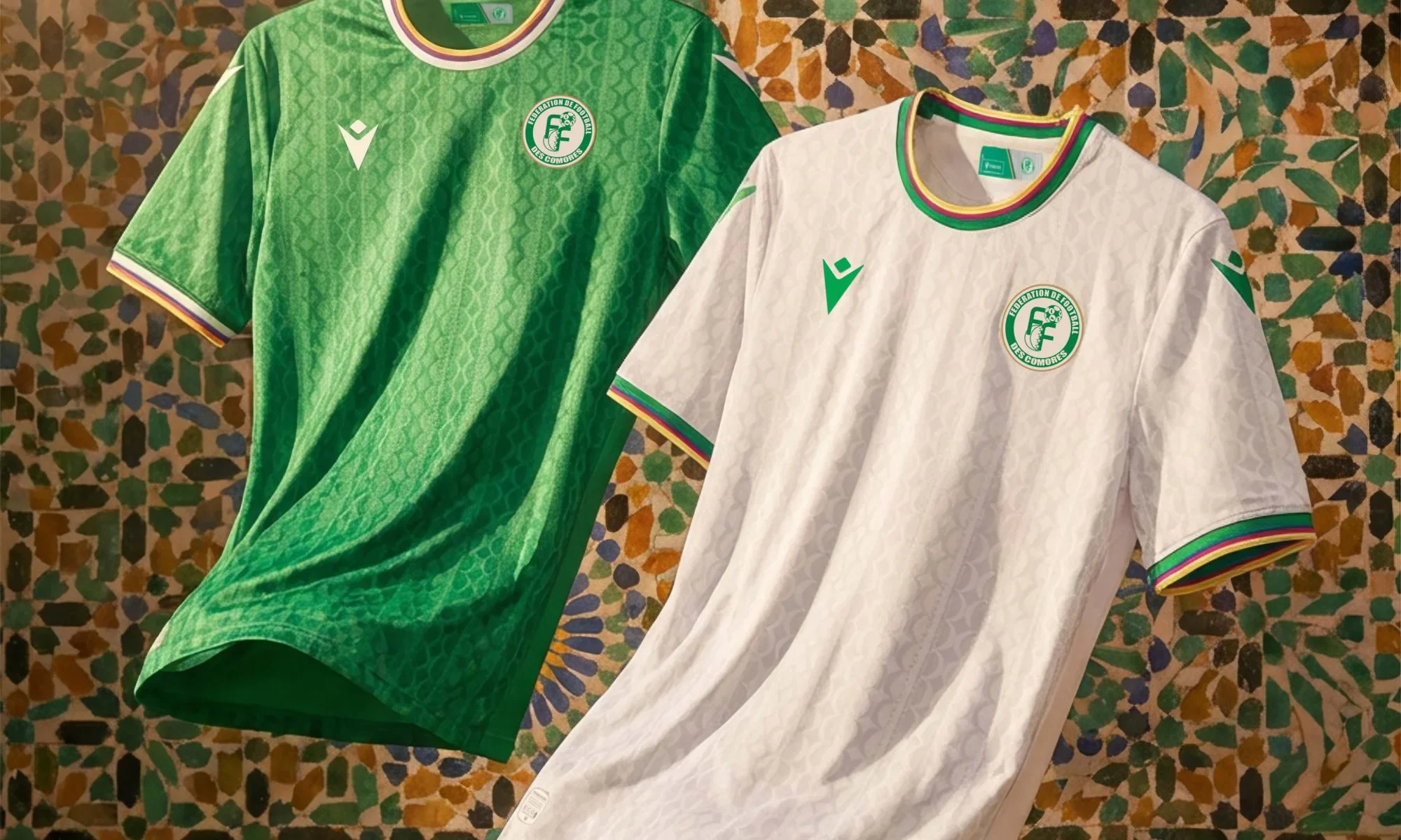 Comoras presenta sus camisetas 2026-2027 con la luna y las cuatro estrellas