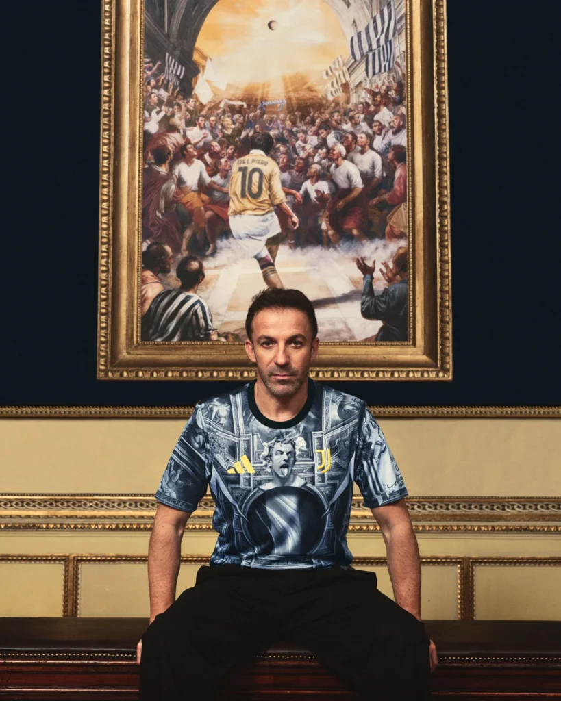 La Juventus rinde homenaje a Del Piero con una camiseta de calentamiento y una colección adidas Originals