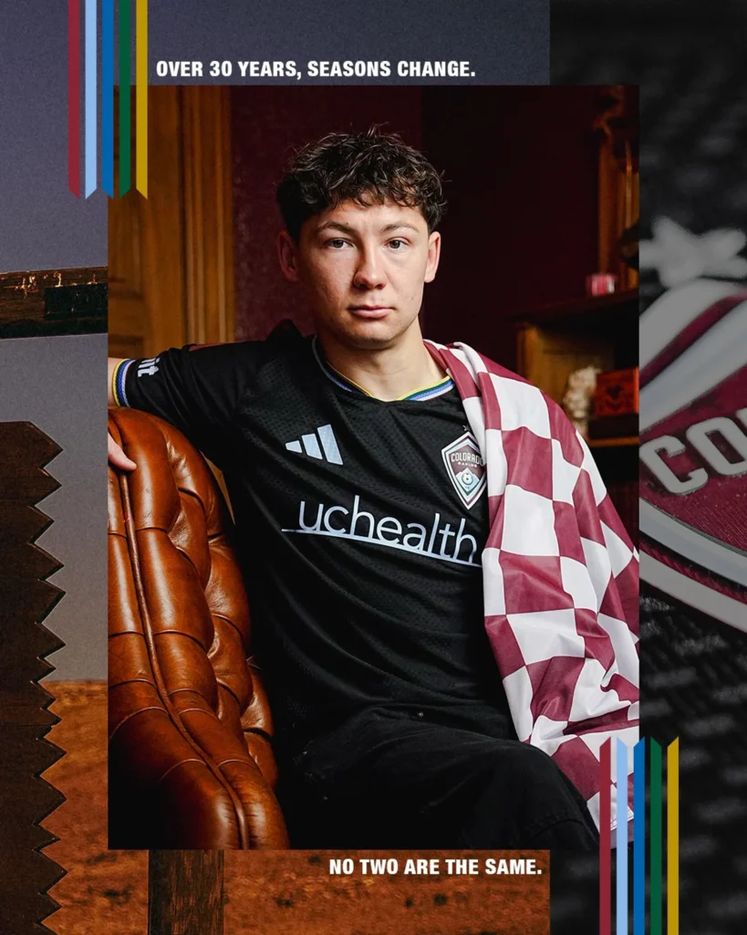El Colorado Rapids celebra sus 30 años con una camiseta titular que pinta todo el estado