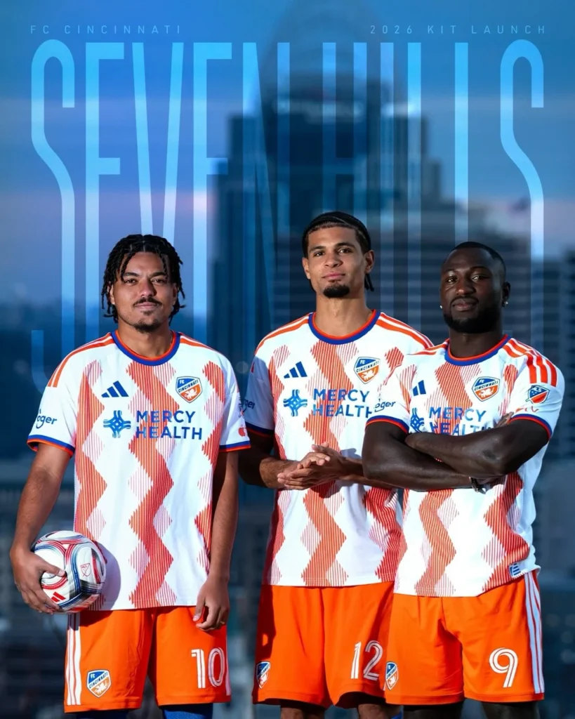 El FC Cincinnati lleva las siete colinas de la ciudad a su camiseta visitante 2026-2027