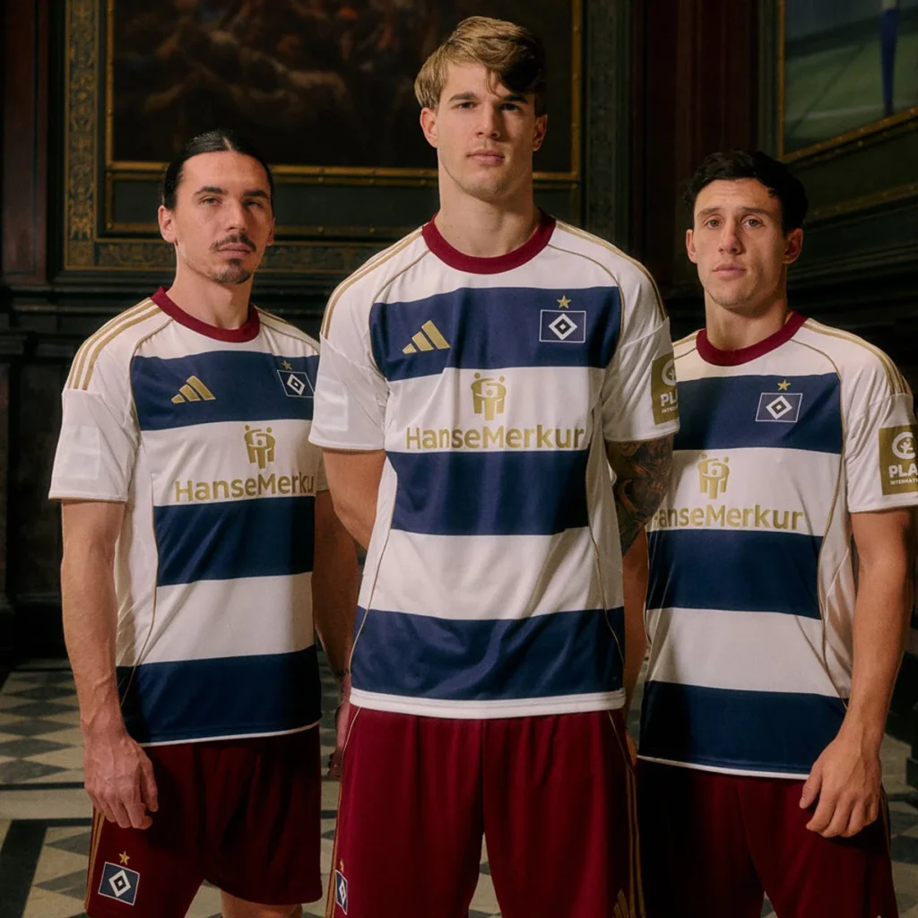 El Hamburgo estrena una camiseta de oro para celebrar sus 1.887 partidos en la Bundesliga