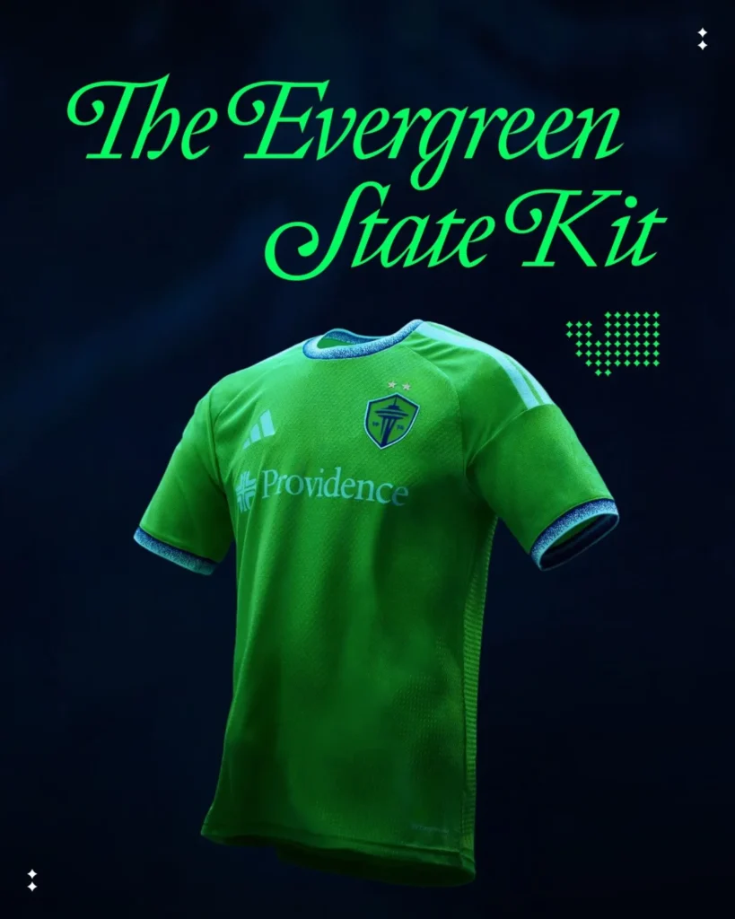 El Seattle Sounders rinde tributo al estado esmeralda en su camiseta titular 2026-2027